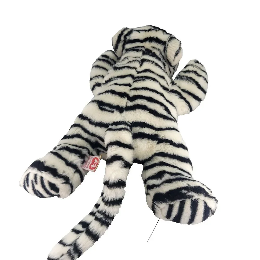 Beanie Buddies Tylon 2000 Blizzard Tiger Floppy Plush 13